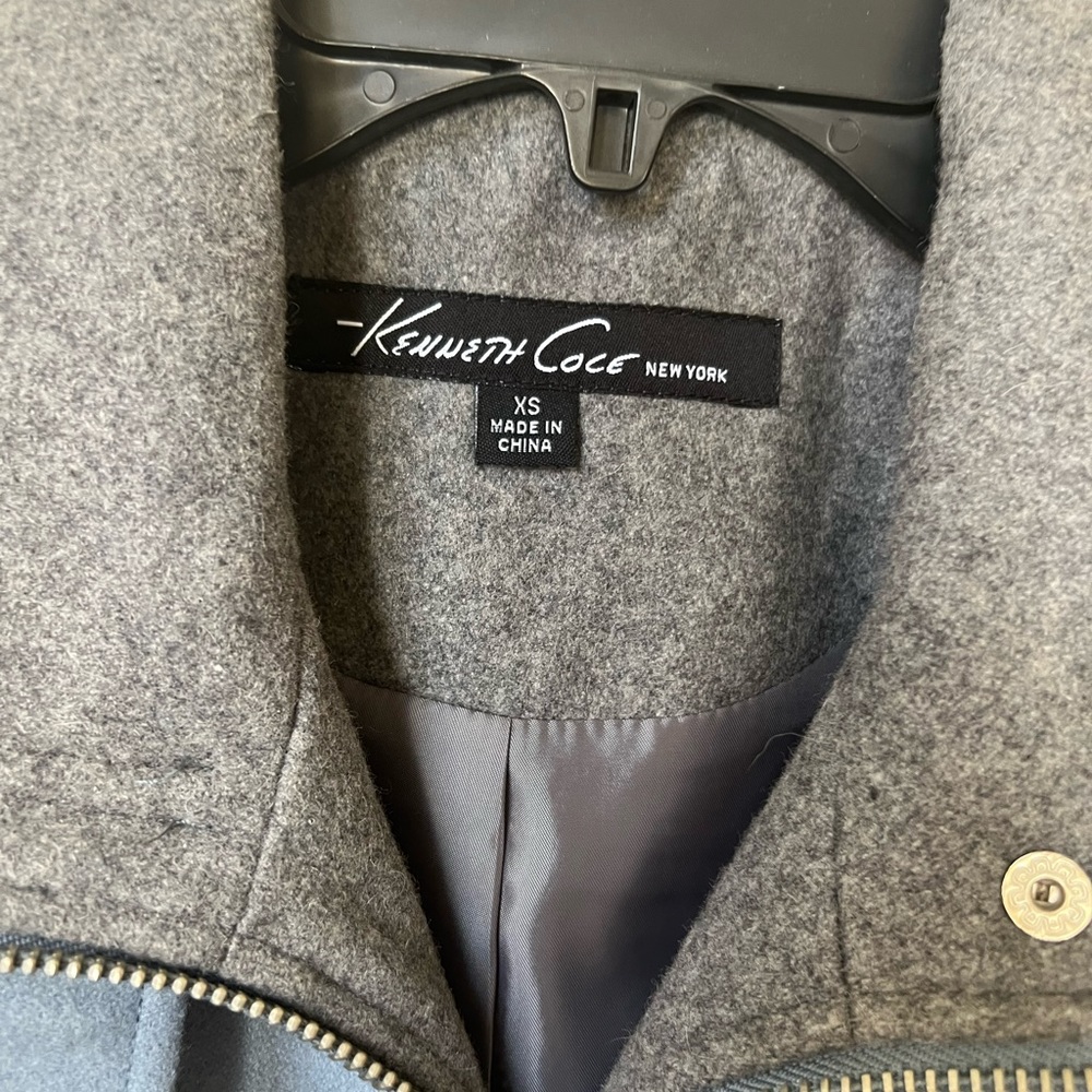 NWT Kenneth Cole new you're wool blend coat XS